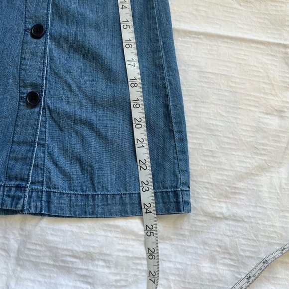 J Crew Buttoned Skirt Sz 6P - Picture 4 of 9